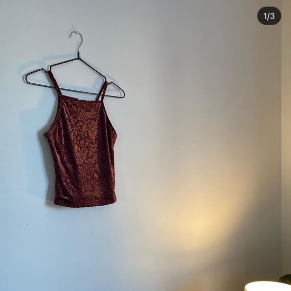 Velvet halter top - Picture 1 of 2
